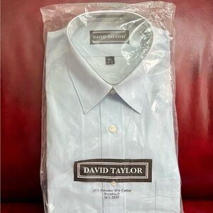 David Taylor Sky Blue Dress Shirt
